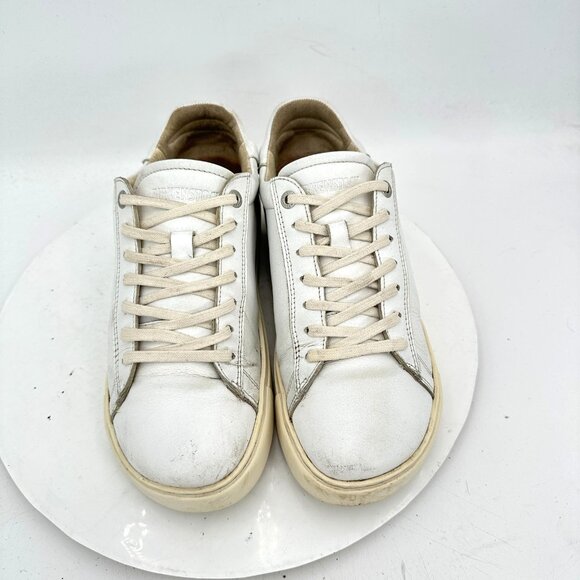 Birkenstock Shoes - Birkenstock Bend Low Women Size 8 White Natural Leather Low Top Shoes